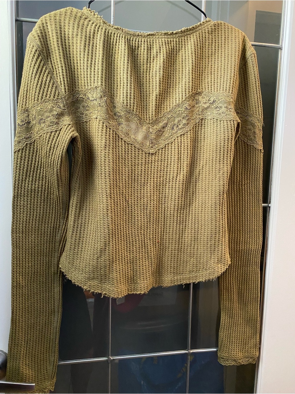 Free People Let’s Party Cardi in Gothic Olive - Picture 5 of 5